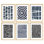 Art mural encadré, ensemble de galerie, collage, motifs géométriques abstraits monochromes, illustrations modernes, décoratives et colorées pour le salon, la chambre à coucher, le bureau