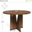 Table de conférence 39,37 "brun foncé avec base en X pour 4 personnes ou petite table de réunion