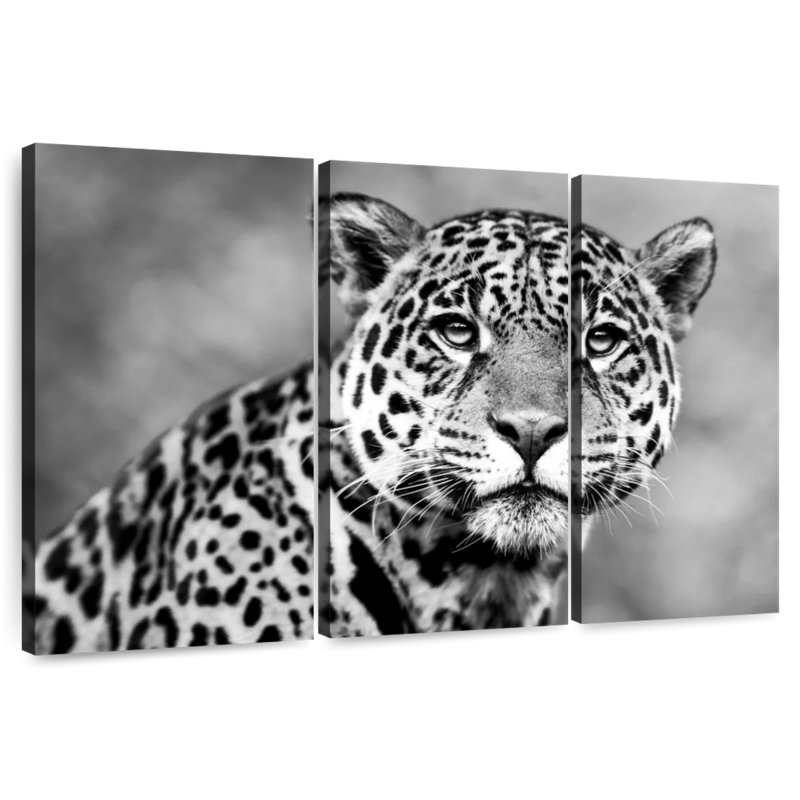 Monochromatic Jaguar, 42" H x 65" W