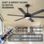 Ventilateur de plafond d'intérieur à 6 pales de 48 po / 56 po / 60 po avec moteur à courant continu réversible sans courant et télécommande à 6 vitesses-1579906647-1592342594-1592342596