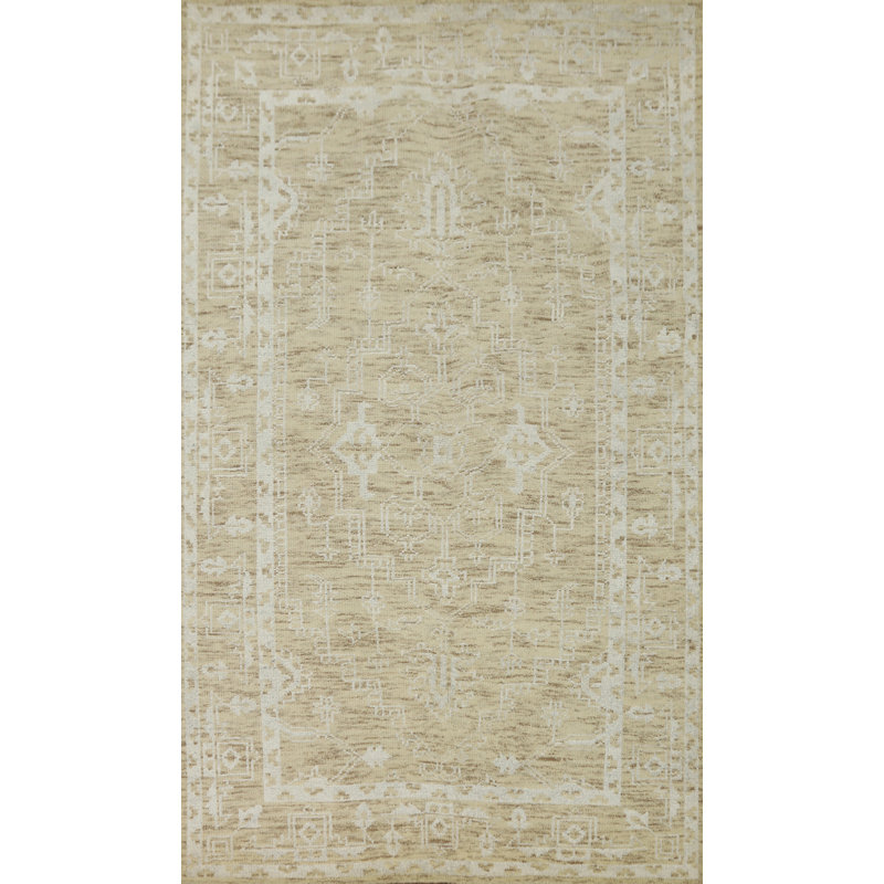 Tapis oriental délavé Oushak 5 x 8