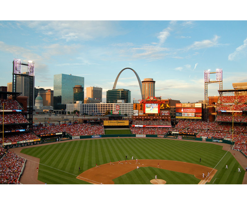 Busch Stadium, 32" H x 48" W