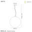 Bola 3 - Light White Sphere Pendant