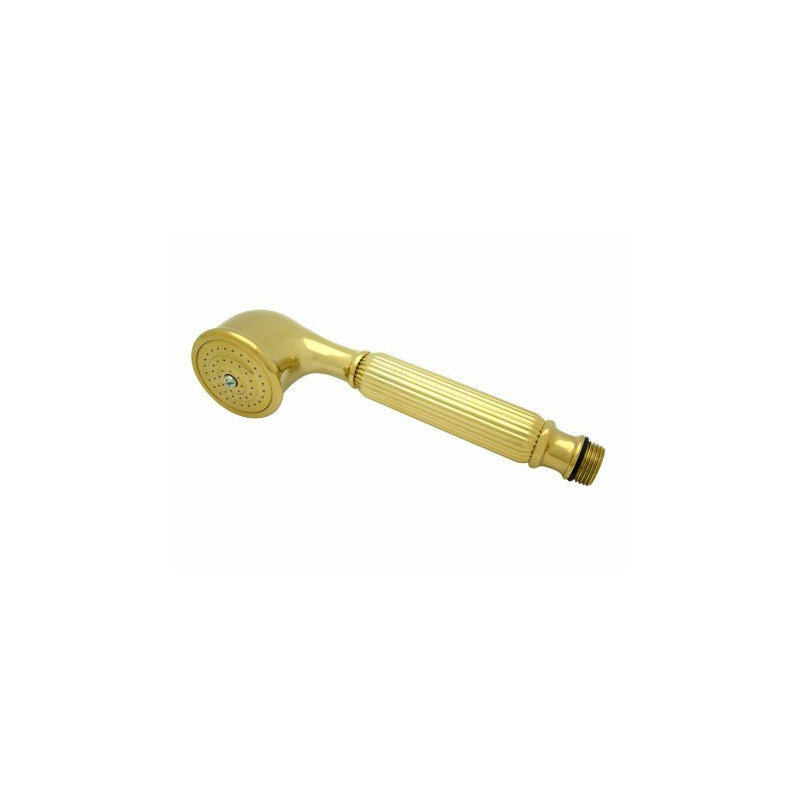 Hot Springs Full Handheld Shower Head, Polished Brass