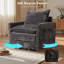 Ensemble de canapé modulaire moelleux 5 pièces avec fauteuil pivotant-1277674113