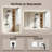Tempered Glass Backlit Led Bathroom Mirror, Gym Mirror, Equipped With Anti-Fog Functionality, Supporting Three Color Temperature Settings And Stepless Dimming.-2128346754