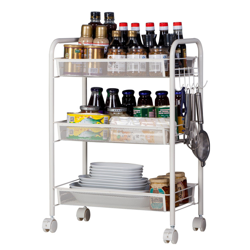 Chariot de rangement en filet exquis Honeycomb