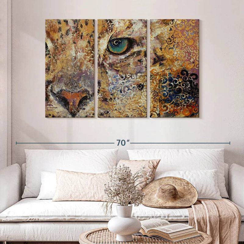 Leopard Dynasty, 32" H x 50" W