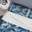 Ensemble de housse de couette en marbre indigo bleu mosaïque - microfibre polyester-977133318