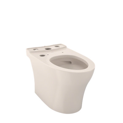 TOTO® Aquia® IV Elongated Universal Height Skirted Toilet Bowl with CEFIONTECT®, WASHLET®+ Ready, Sedona Beige