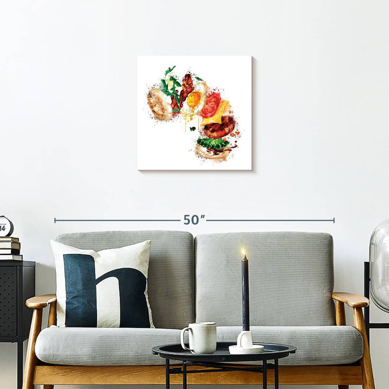Yarlin déjeuner Burger Splatter, H 20 po x l 20 po