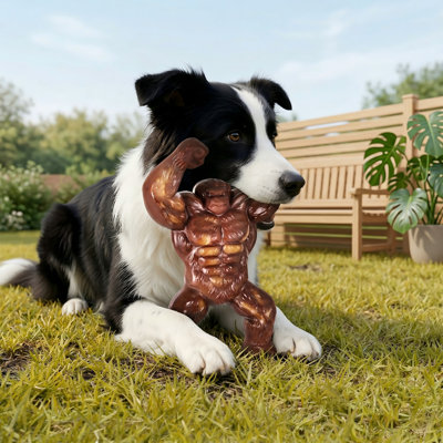 Nearly Indestructible Extreme Tough Real Beef Flavoured Bone for Medium & Large Breed Power Chewers