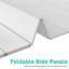 Couvercle de baignoire pliable et anti-poussière, couvercle isolant en PVC pour la plupart des baignoires 150 x 80 cm