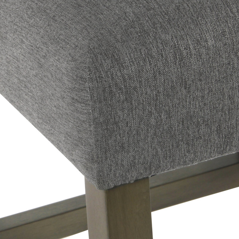 Rugeley Upholstered Counter Stool, Pewter