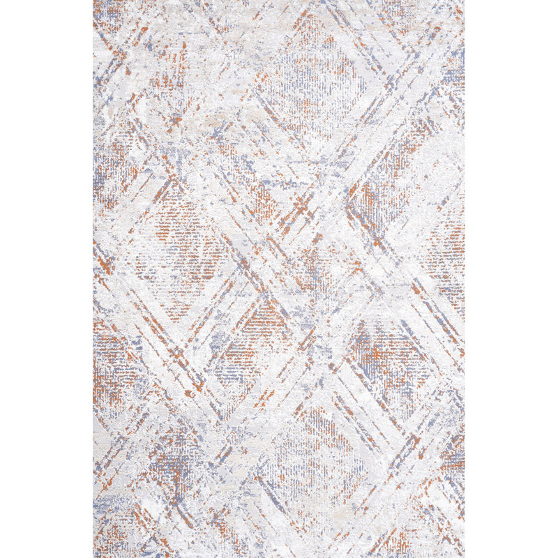 Stain Beige Geometric Bedroom Area Rug - Non-shedding, Contemporary And Chic Non-shedding Soft Stylish For Home Office