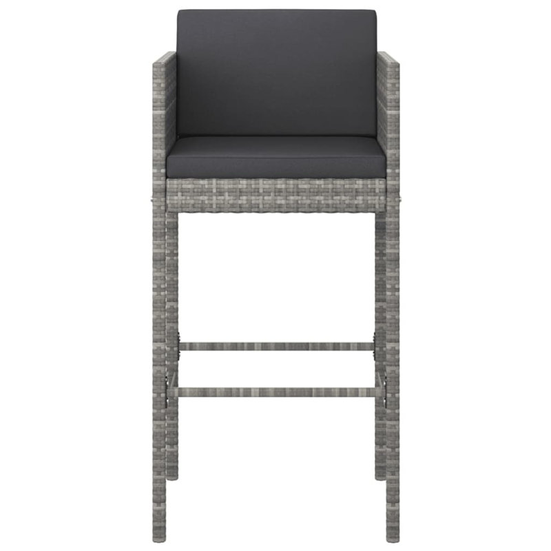Tabouret de bar 29,9 po avec coussin, Brun, Blanc