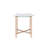 End Table In Clear&Champagne