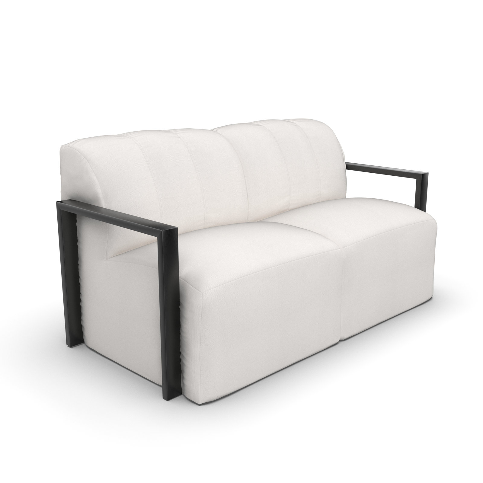 Rosalie 62" Sunbrella® Patio Loveseat, White