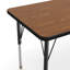 Table d'activité commerciale à hauteur ajustable rectangulaire avec pieds courts-134725846