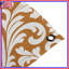 Tapisserie murale blanche damassée à motif floral blanc-1666454080