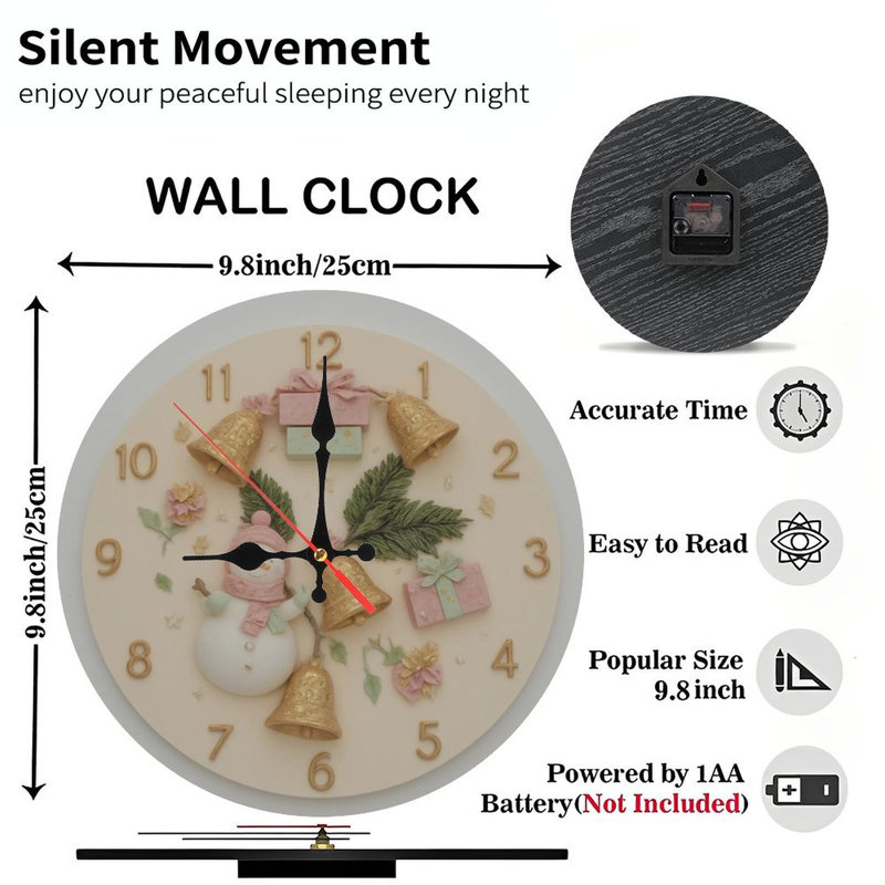 Horloge féerique dansant sur une étincelle