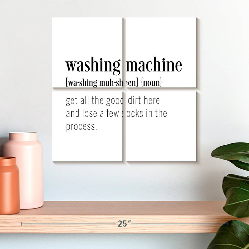 Tergel Washing Machine Definition, 18" H x 18" W