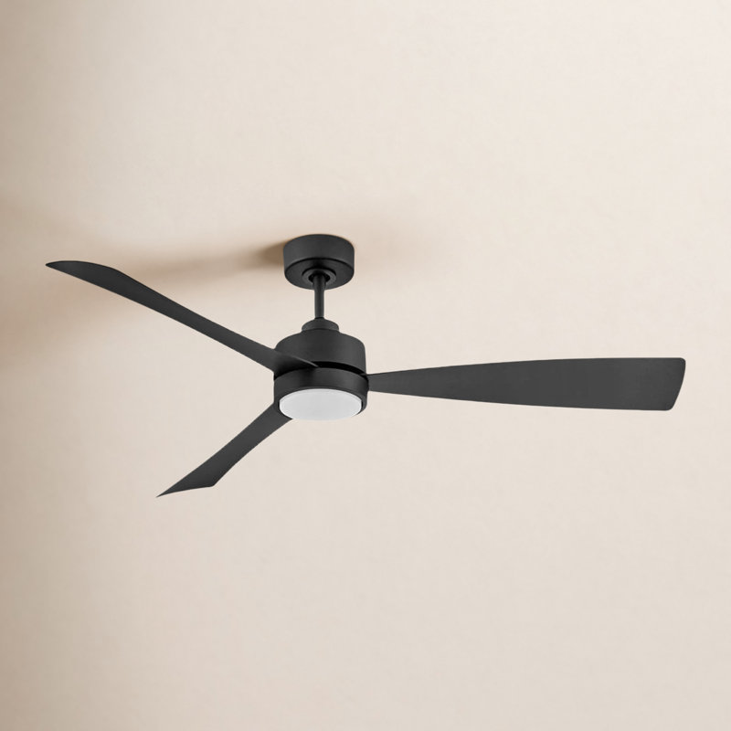 Trini 56'' Ceiling Fan with LED Lights, Matte Black
