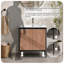 Ensemble de meuble-lavabo autoportant moderne 30 po, avec hauteur ajustable et ensemble de meuble-lavabo