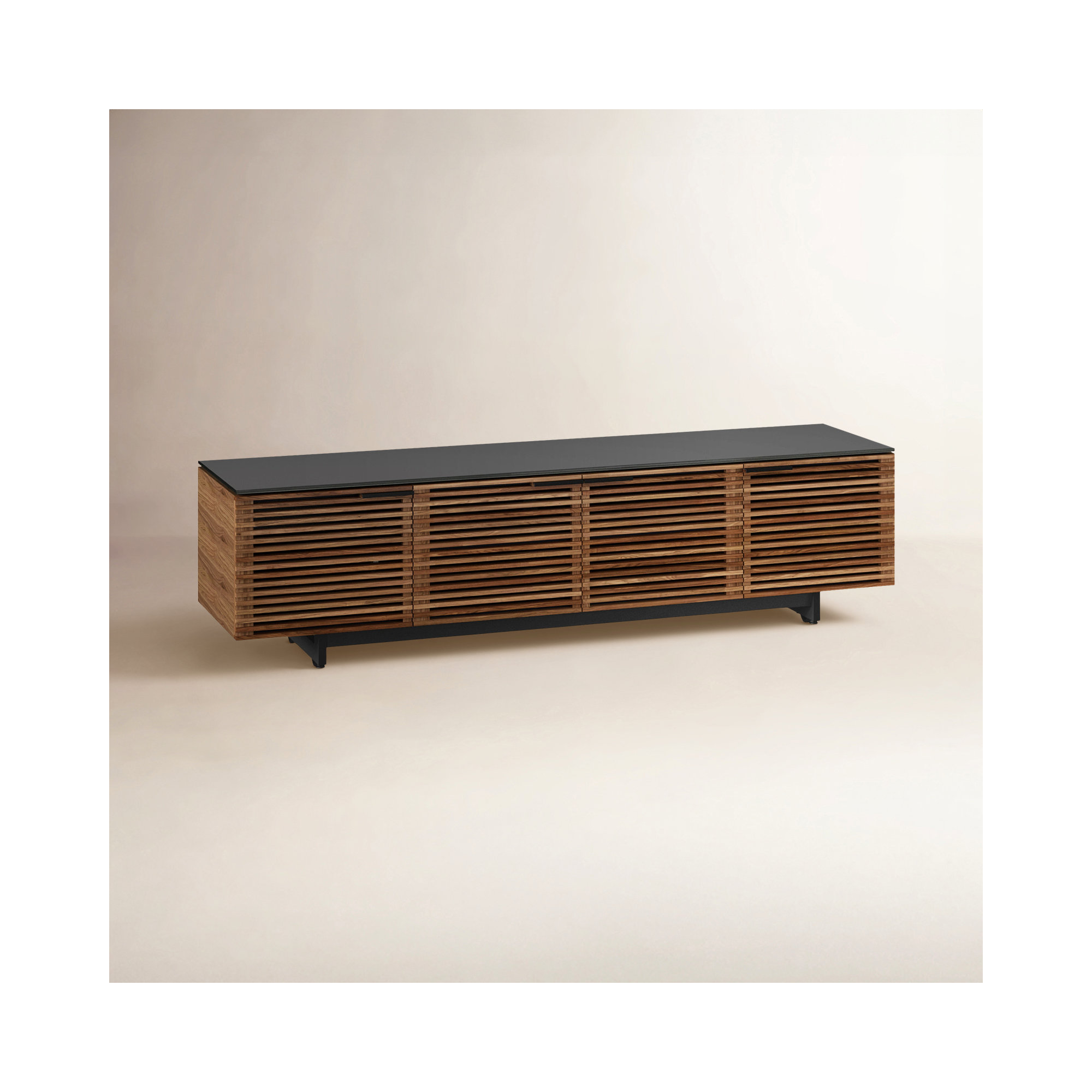 Corridor 79.25'' Media Console, Natural Walnut