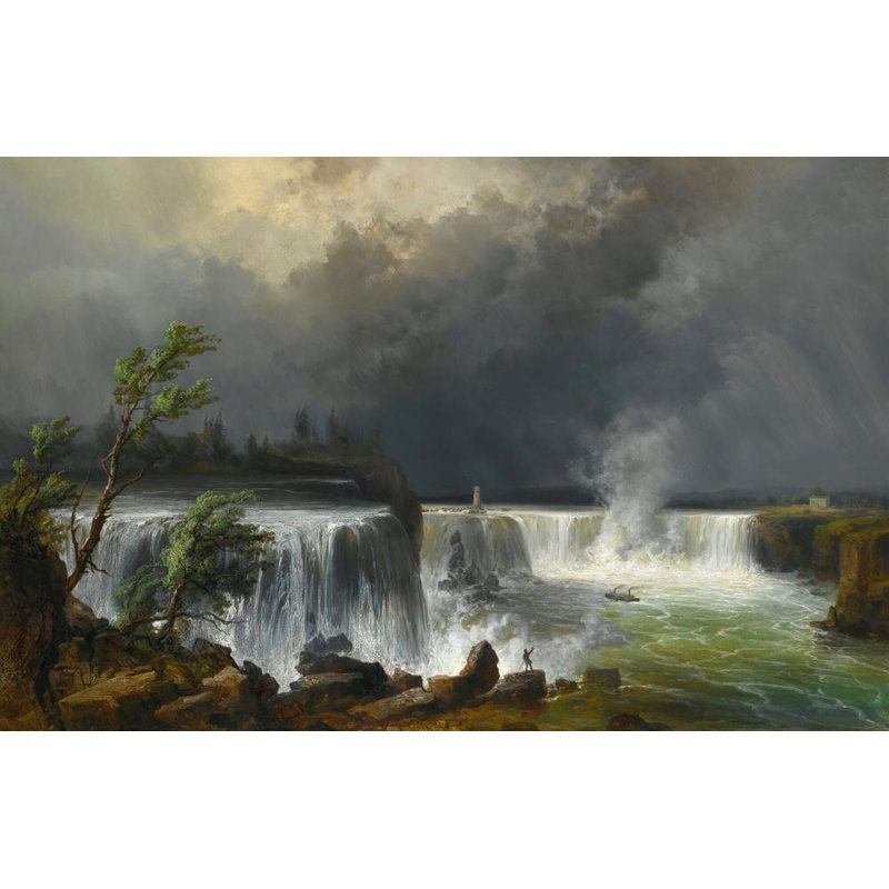 «Niagara Falls» par Josef Carl Berthold Püttner - Art mural sur toile tendue avec châssis, H 24 po x l 17 po