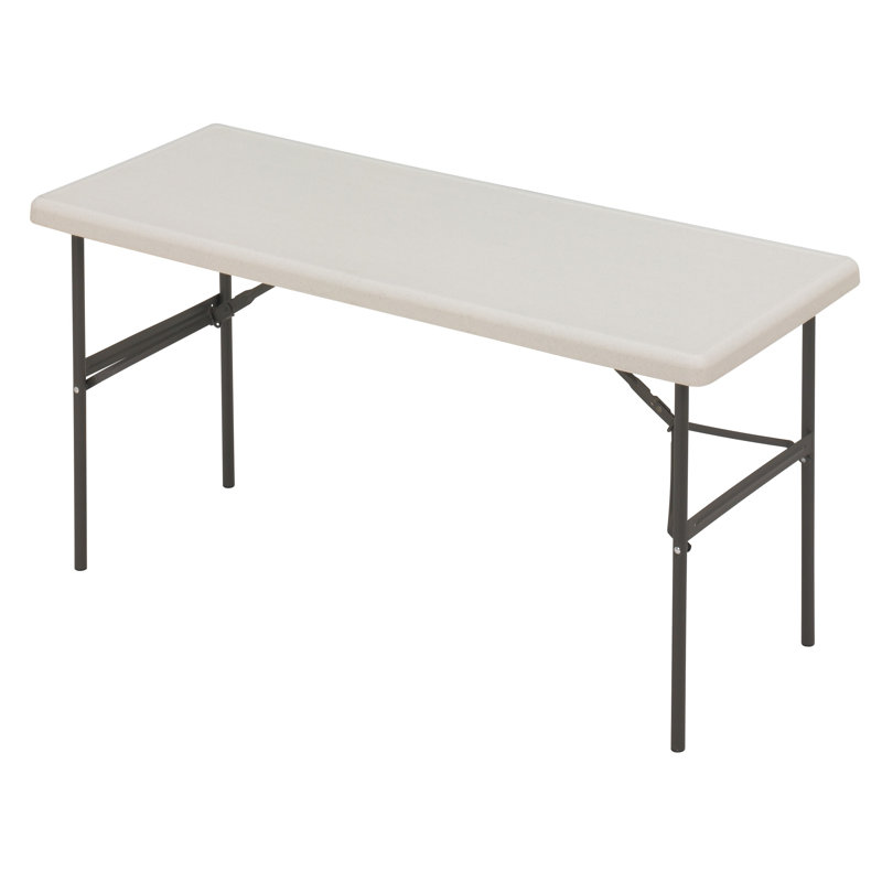 Table pliante rectangulaire en plastique Indestruc-Tables Too ™, H 29 po x L 60 po x l 18 po, Platine
