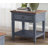 Wauneta 24" Fully Assembled Farmhouse End Table with Drawer & Shelf, Coastal Side Table with Felt-Lined Storage