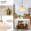 Luminaire suspendu Mid-Century doré nordique-493659