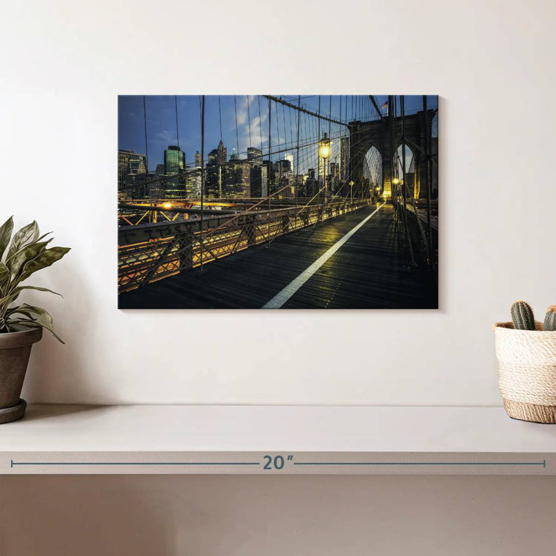 Brooklyn Bridge Lighting, 8" H x 12" W