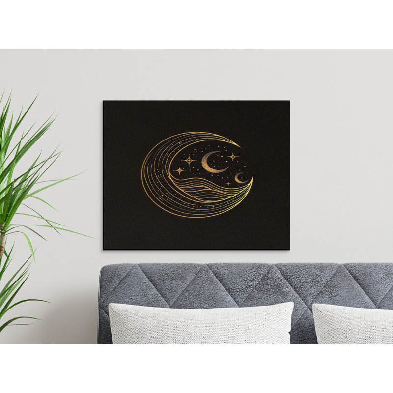Salyer 1 Piece Wrapped Canvas Wall Art Set, 20x10
