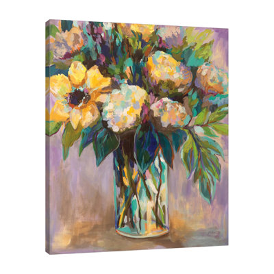 "Summmer Floral", toile tendue par Jeanette Vertentes