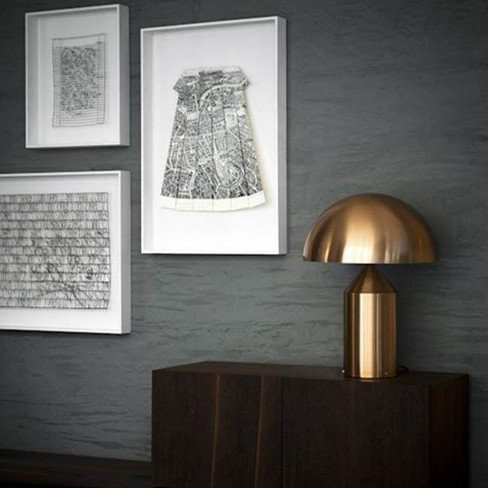 Atollo Table Lamp, Gold