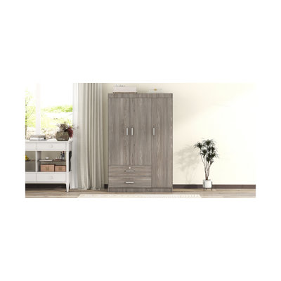 Armoire 3 portes avec 2 tiroirs