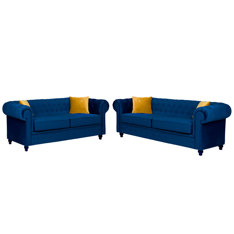 Frances 2 - Piece Velvet Living Room Set