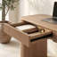 Bureau rectangulaire en bois massif de 47,5 po Carter-317739861