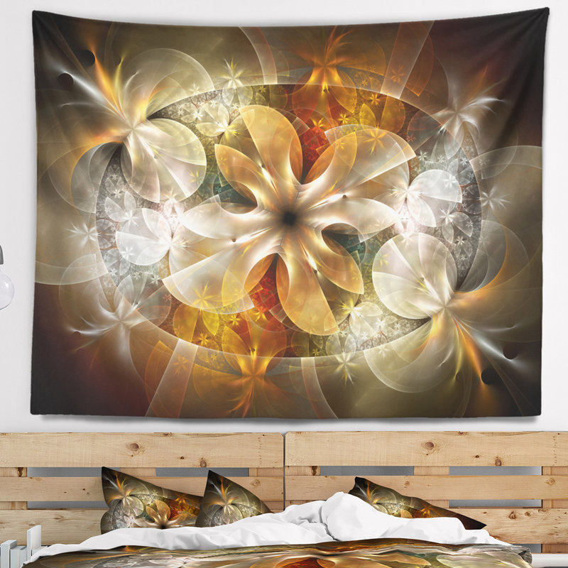 Tapisserie florale à motif floral, H 32 po x l 39 po