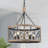 5-light Industrial Farmhouse Drum Caged Chandelier