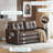 Vicennia 64.2'' Faux Leather Sleeper Sofa