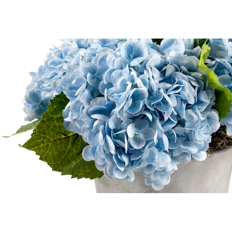 Ryann Realtouch Hydrangea Arrangement, Blue