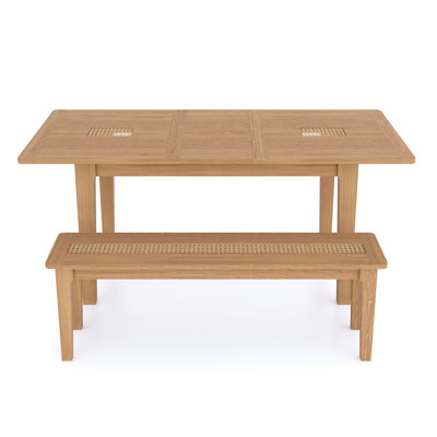 Arneta Extendable Oak Dining Table