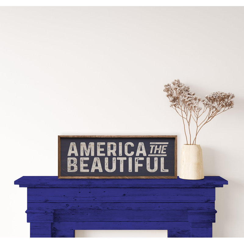 America The Beautiful Blue, H 8 po x l 24 po