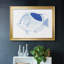 «Blue and White Tropical Fish I», reproduction sur toile-1898459140-1898459143