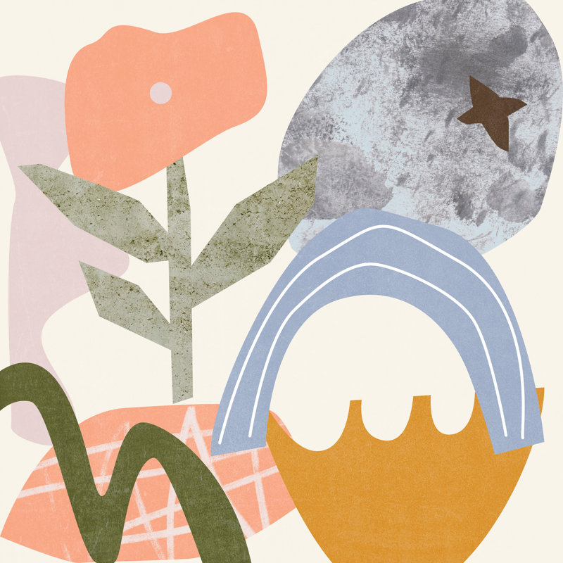 Lunar Flower I by Melissa Wang - Wrapped Canvas Print, 30cm H x 30cm W x 3.8cm D