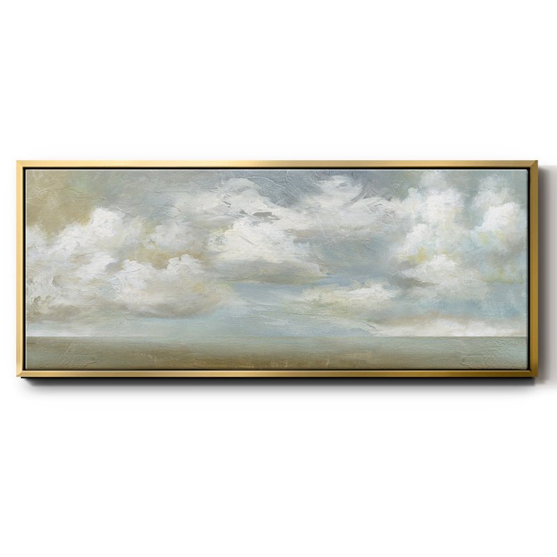 Cloudscape Vista III, reproduction d'art sur toile, H 20 po x l 50 po x P 1,5 po, Or