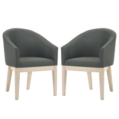 Ensemble de 2 fauteuils demi-tonneau l 23 po Orsola